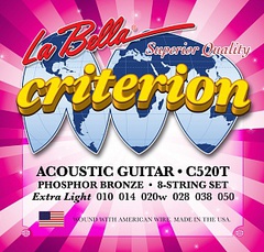 La Bella C520T Criterion Комплект струн для акустической гитары 010-050 