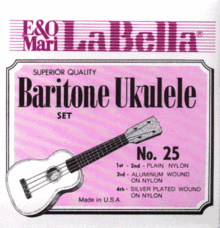 La Bella 25-BARITONE Комплект струн для укулеле баритон