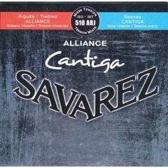 Savarez 510ARJ Alliance Cantiga Комплект струн для классической гитары, смешанное натяжение, посеребренные