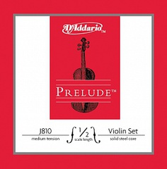 D'Addario J810-1/2M Prelude Комплект струн для скрипки размером 1/2, среднее натяжение