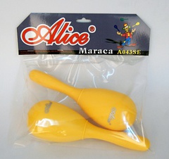 Alice A043SE Маракасы пластиковые большие 2шт в блистерной упаковке. Различные цвета. Длина 23 см