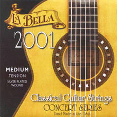 La Bella 2001M 2001 Medium Tension Комплект струн для классической гитары