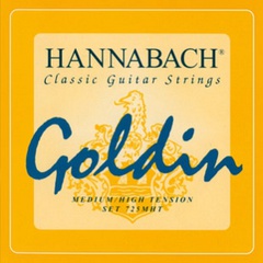 Hannabach 725MHT GOLDIN Комплект струн для классической гитары, карбон/голдин