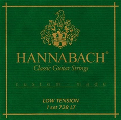 Hannabach 728LT Custom Made Green Комплект струн для классической гитары, слабое натяжение
