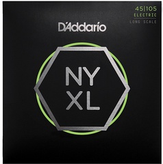 D'Addario NYXL45105 NYXL Комплект струн для бас-гитары, Long Scale, L Top/Med Bottom, 45-105