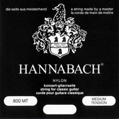 Hannabach 800MT Black SILVER PLATED Комплект струн для классической гитары, нейлон/посеребренные