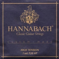 Hannabach 728HTC Custom Made Комплект струн для классической гитары, карбон/посеребр, сил.натяж