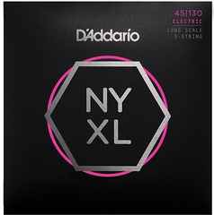 D'Addario NYXL45130 NYXL Комплект струн для 5-струнной бас-гитары, Long Scale, Reg Light, 45-130