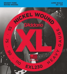 D'Addario EXL230 XL NICKEL WOUND Струны для бас-гитары Long Heavy 55-110
