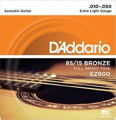 D'Addario EZ900 AMERICAN BRONZE 85/15 Струны для акустической гитары Extra Light 10-50