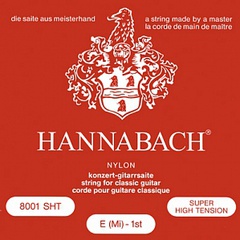Hannabach 800SHT Red SILVER PLATED Комплект струн для классической гитары, нейлон/посеребренные