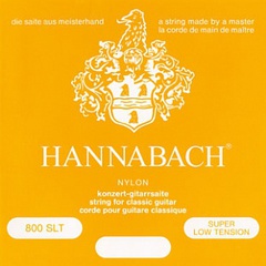 Hannabach 800SLT Yellow SILVER PLATED Комплект струн для классической гитары нейлон/посеребренные