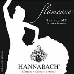 Hannabach 827MT Black FLAMENCO Комплект струн для классической гитары желтый нейлон/посеребренные