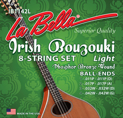 La Bella IB1142L Комплект струн для ирландского бузуки, фосф.бронза, 11-42