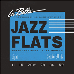 La Bella 20PL Jazz Flats Комплект струн для джазовой электрогитары, никелированные, Light 11-50 
