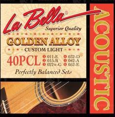 La Bella 40PCL Комплект струн для акустической гитары 11-52 Custom light