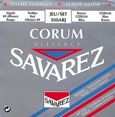 Savarez 500ARJ Alliance Corum Комплект струн для классической гитары, смешанное натяжение, посеребренные 