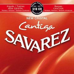 Savarez 510CR New Cristal Cantiga Комплект струн для классической гитары, норм.натяжение, посеребренные 