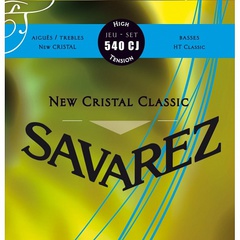 Savarez 540CJ New Cristal Classic Комплект струн для классической гитары, сильное натяжение, посеребренные 