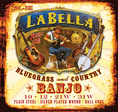 La Bella 720L-BE Комплект струн для 4-струнного банджо тенор, посеребренные, шарик, 10-31